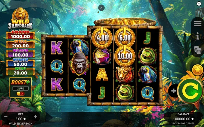 Wild Silverback игровой экран