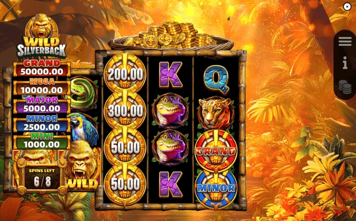 Wild Silverback игровой экран спины